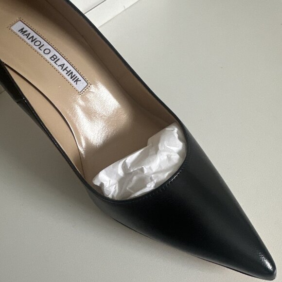Manolo Blahnik BB Pointed Toe Pump 90 - Picture 4 of 10